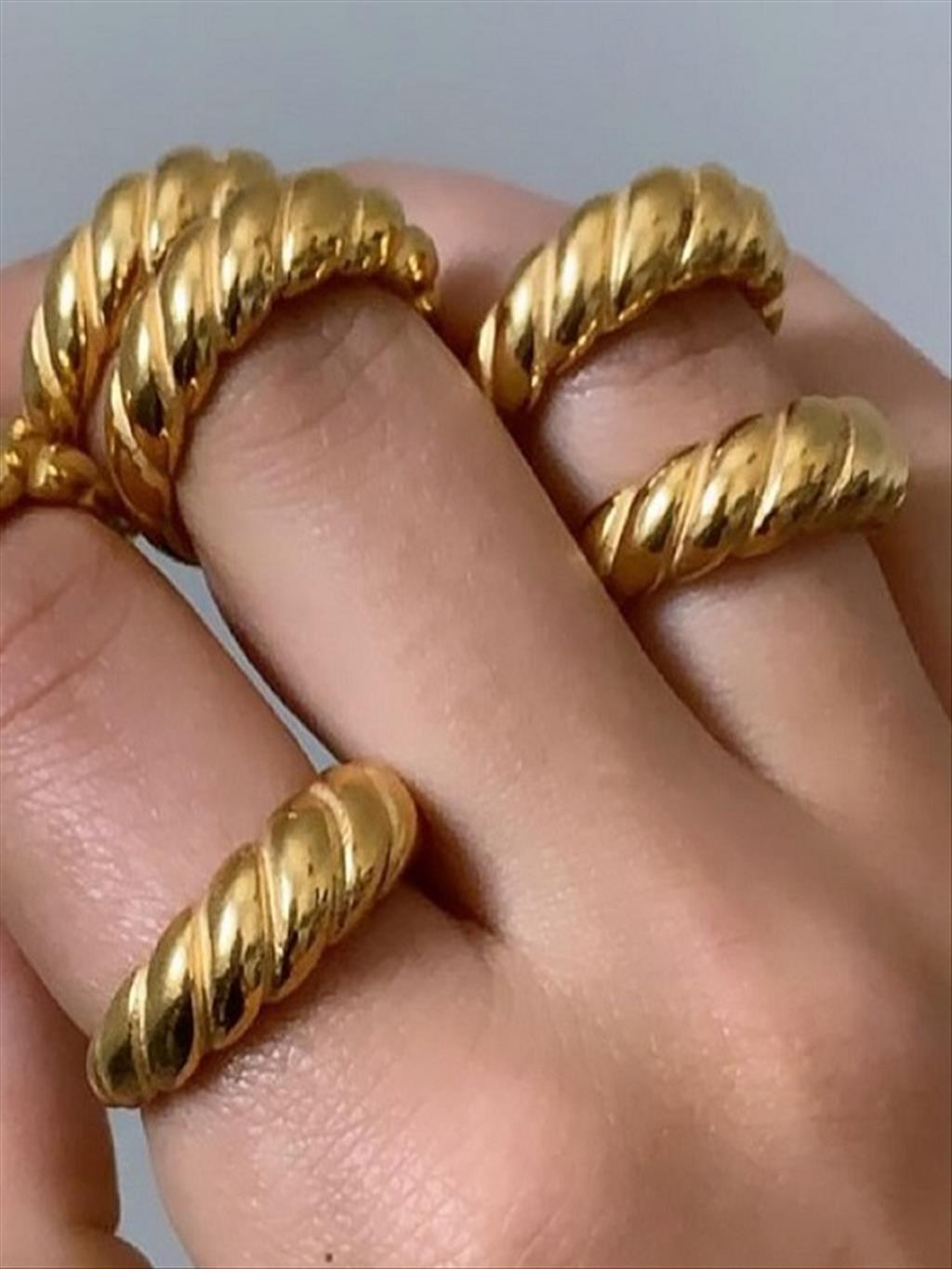 ÇELİK Burgu Gold Yüzük +i