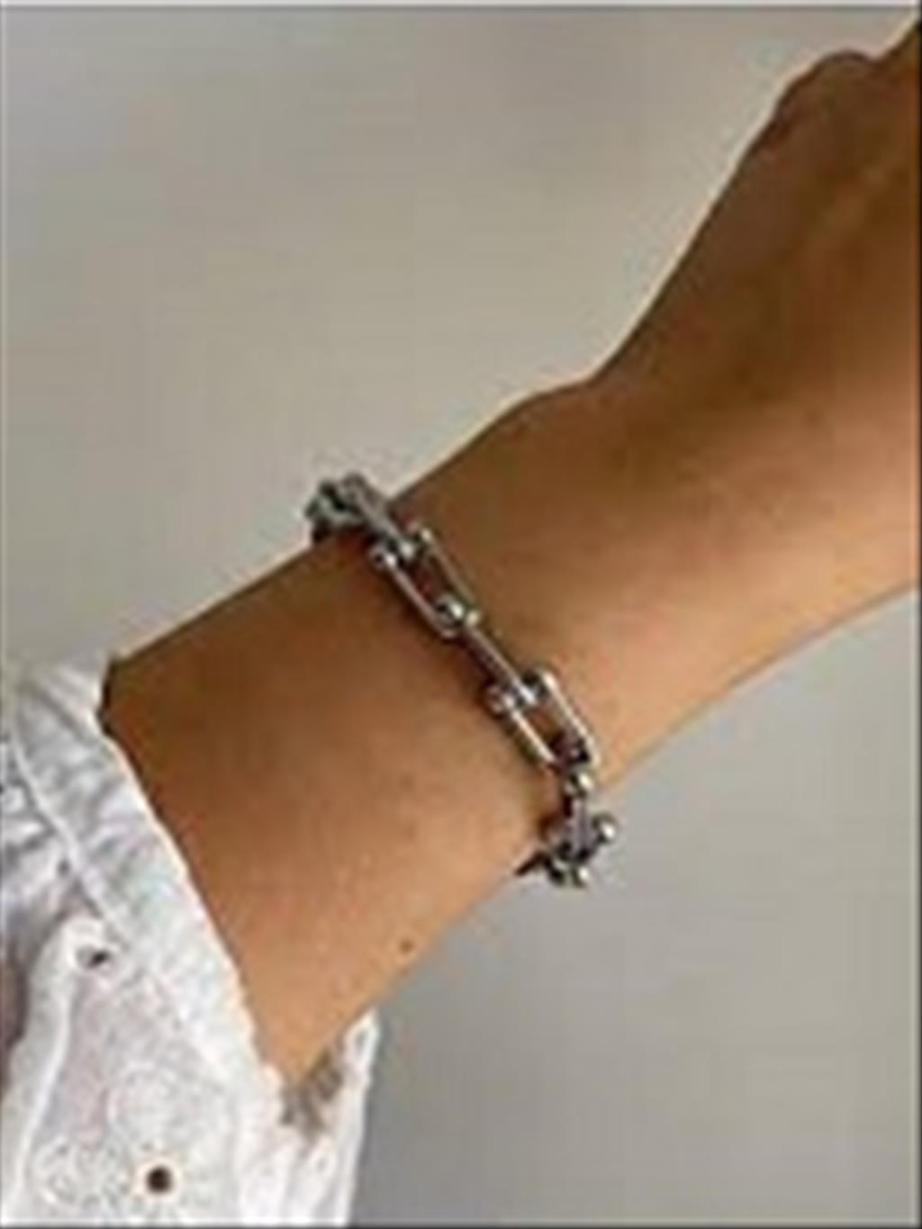 ÇELİK Tif Marka Geçmeli Silver Bileklik(17-22 cm)