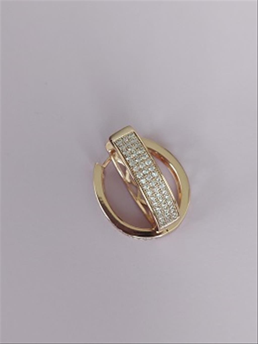 XUPİNG Ring Stone Gold Küpe