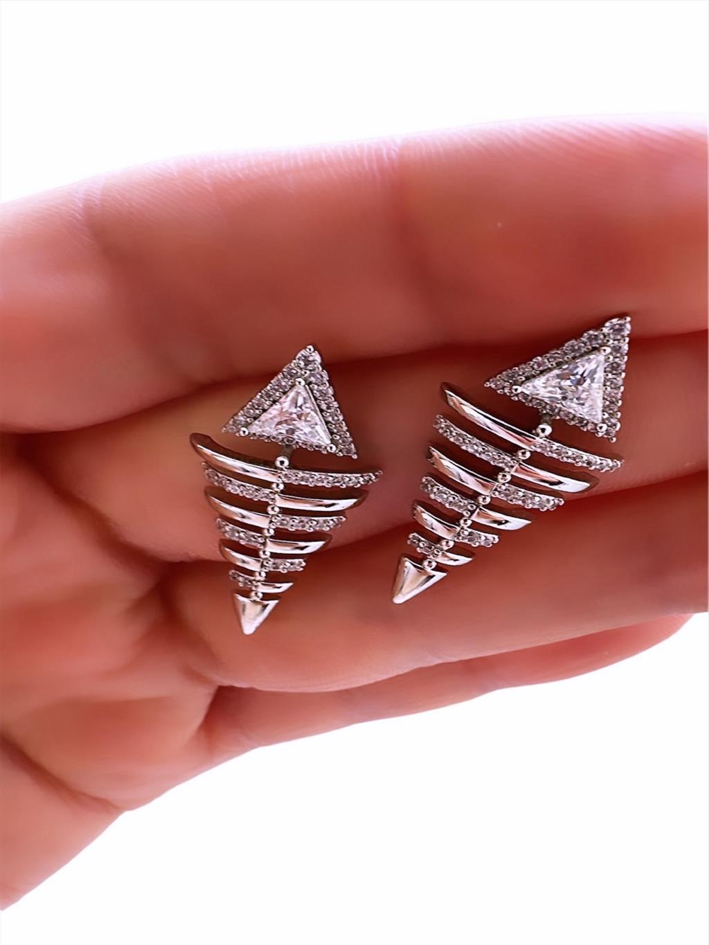 XUPİNG Fish Silver Küpe+i