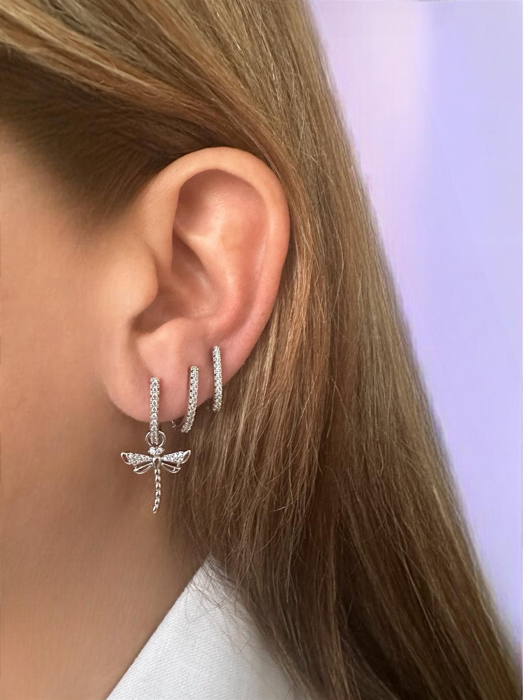 XUPİNG ZİRKON Yusufcuk Silver (Gümüş) 3'lü Set Küpe+i