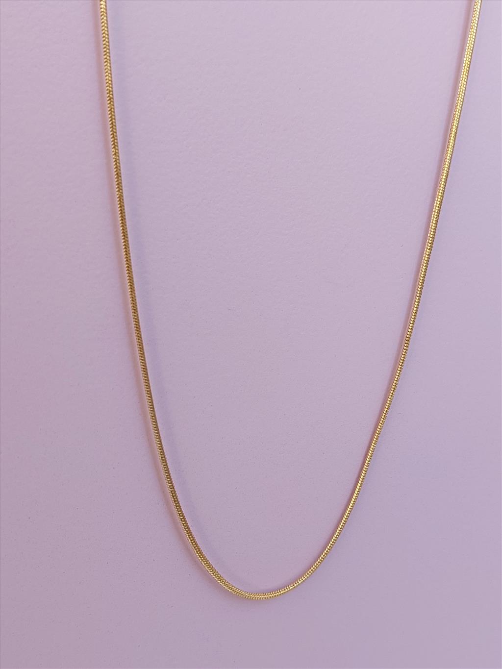 ÇELİK İnce Silindir 60-65 cm Gold Kolye+i