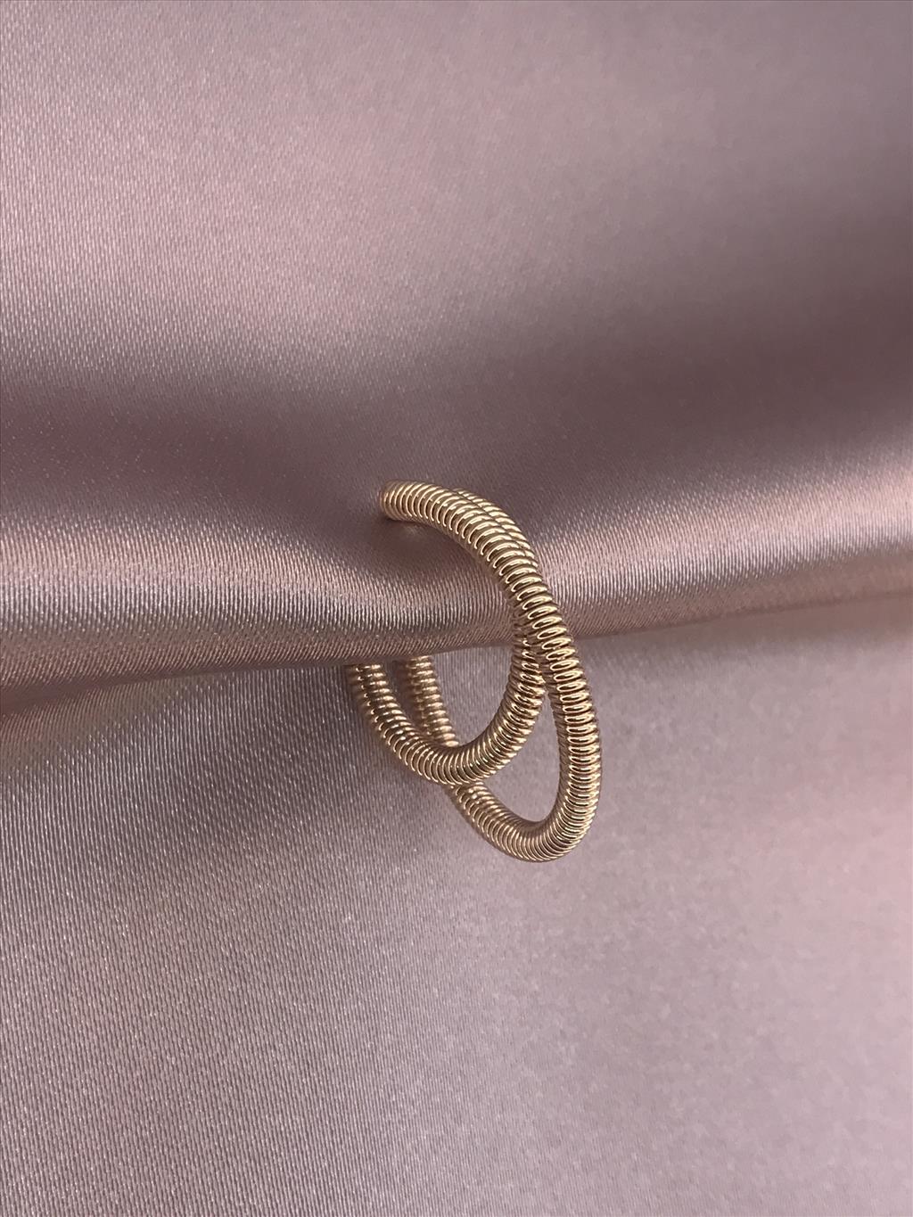 RODYUM Soft Gold Earcuff Kıkırdak Küpe+i