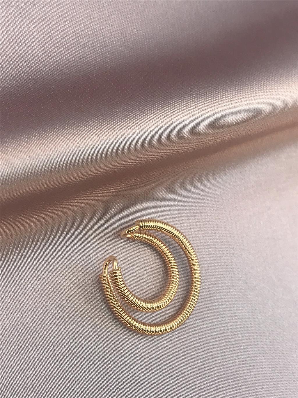 RODYUM Soft Gold Earcuff Kıkırdak Küpe