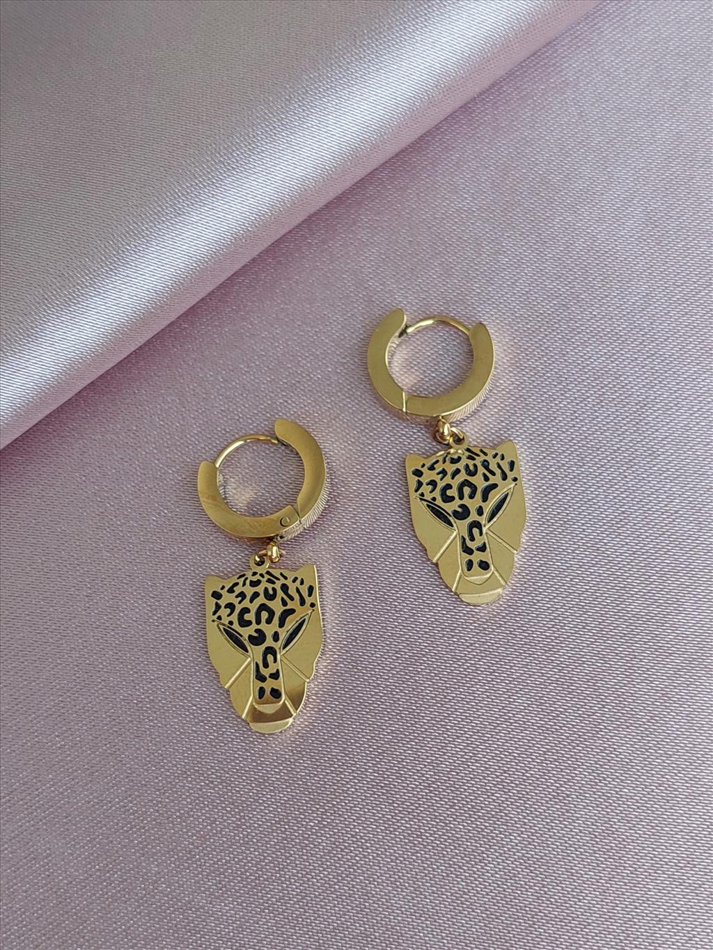 ÇELİK Aslan Gold Küpe+i