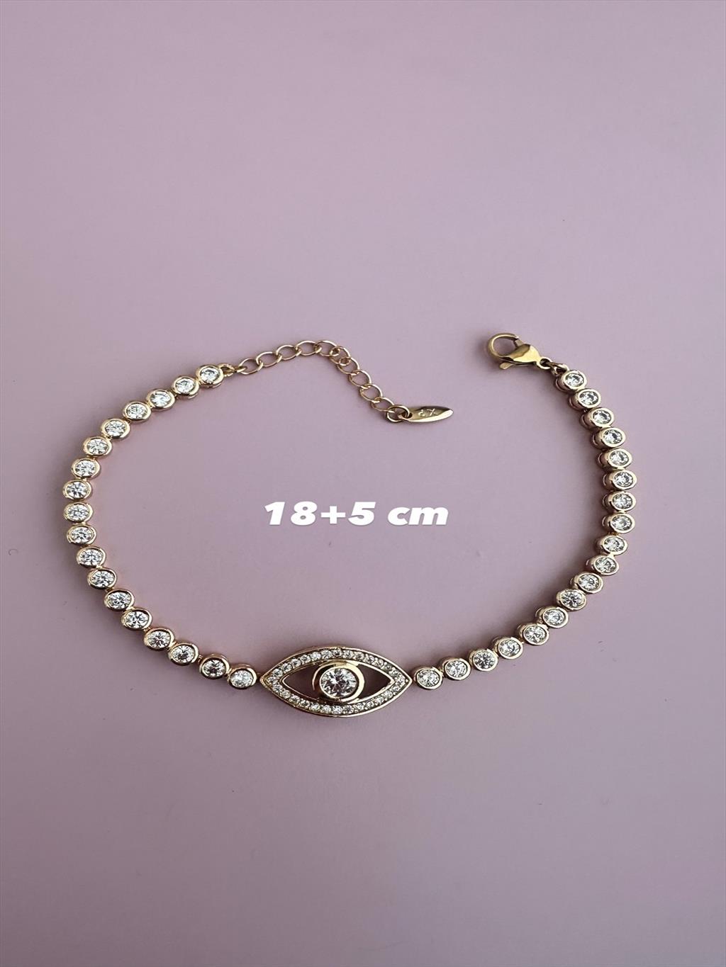 XUPİNG Göz Zirkon Soft Rose Bileklik+i
