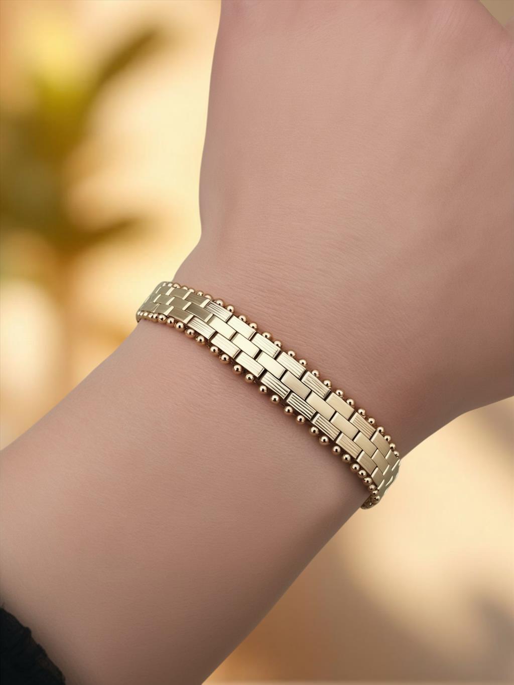 XUPİNG HASIR GÖRÜNÜMLÜ SOFT ROSE-GOLD BİLEKLİK