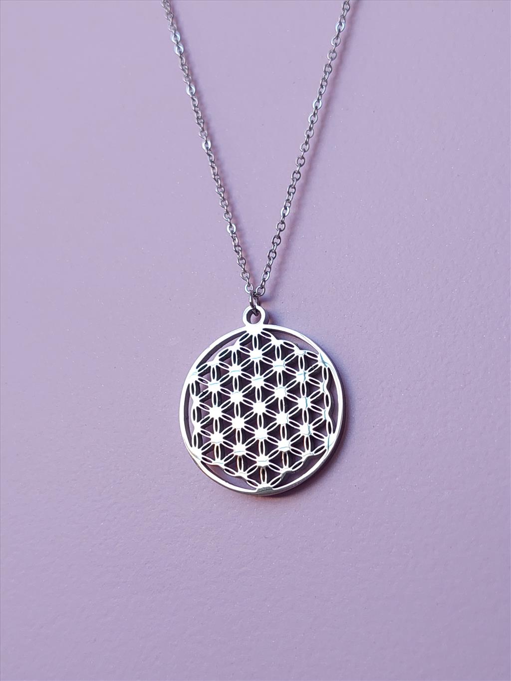 ÇELİK Yaşam Çiçeği Silver Kolye