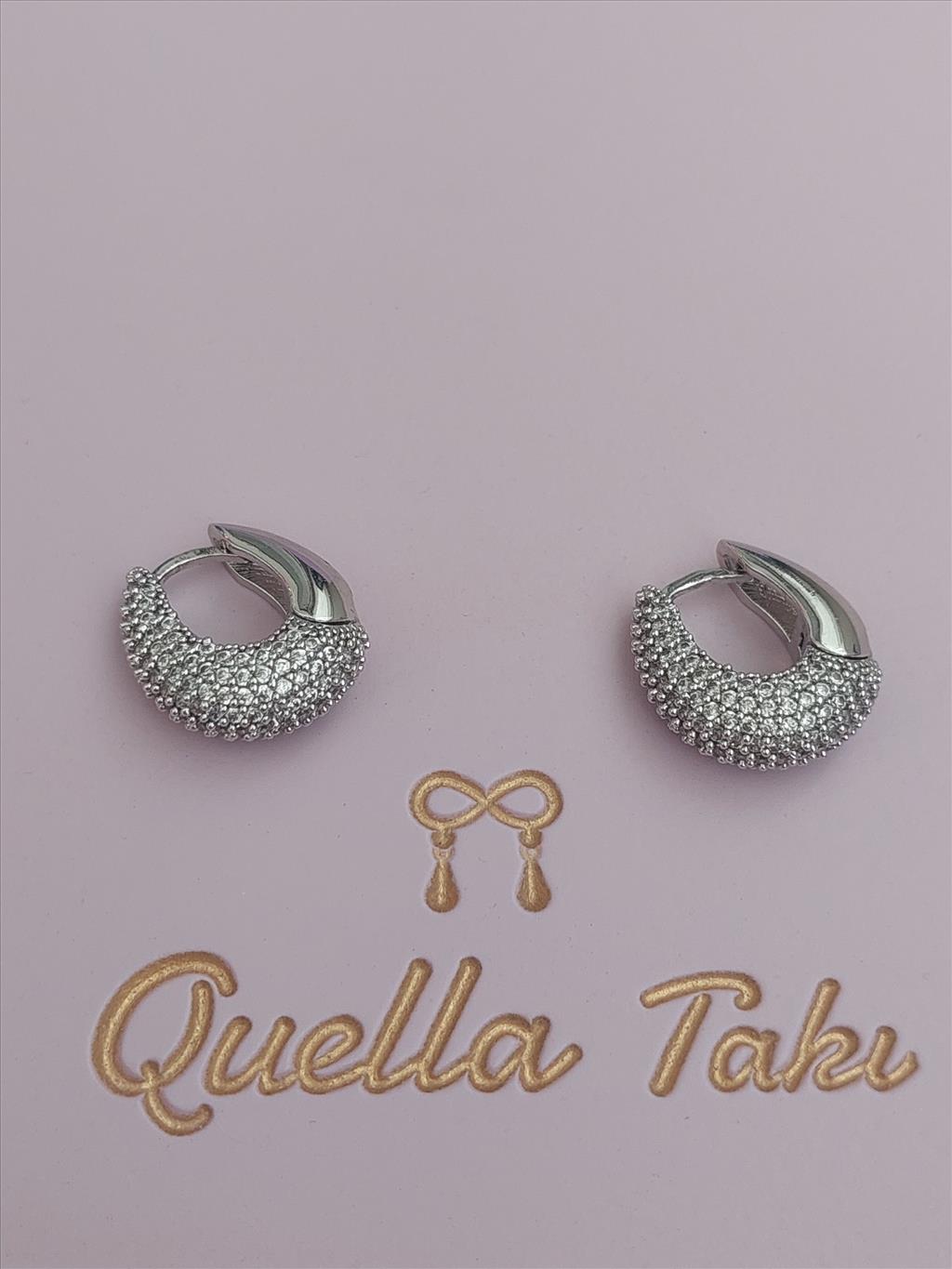 ÖZEL SERİ Zirkon Balon Silver Küpe