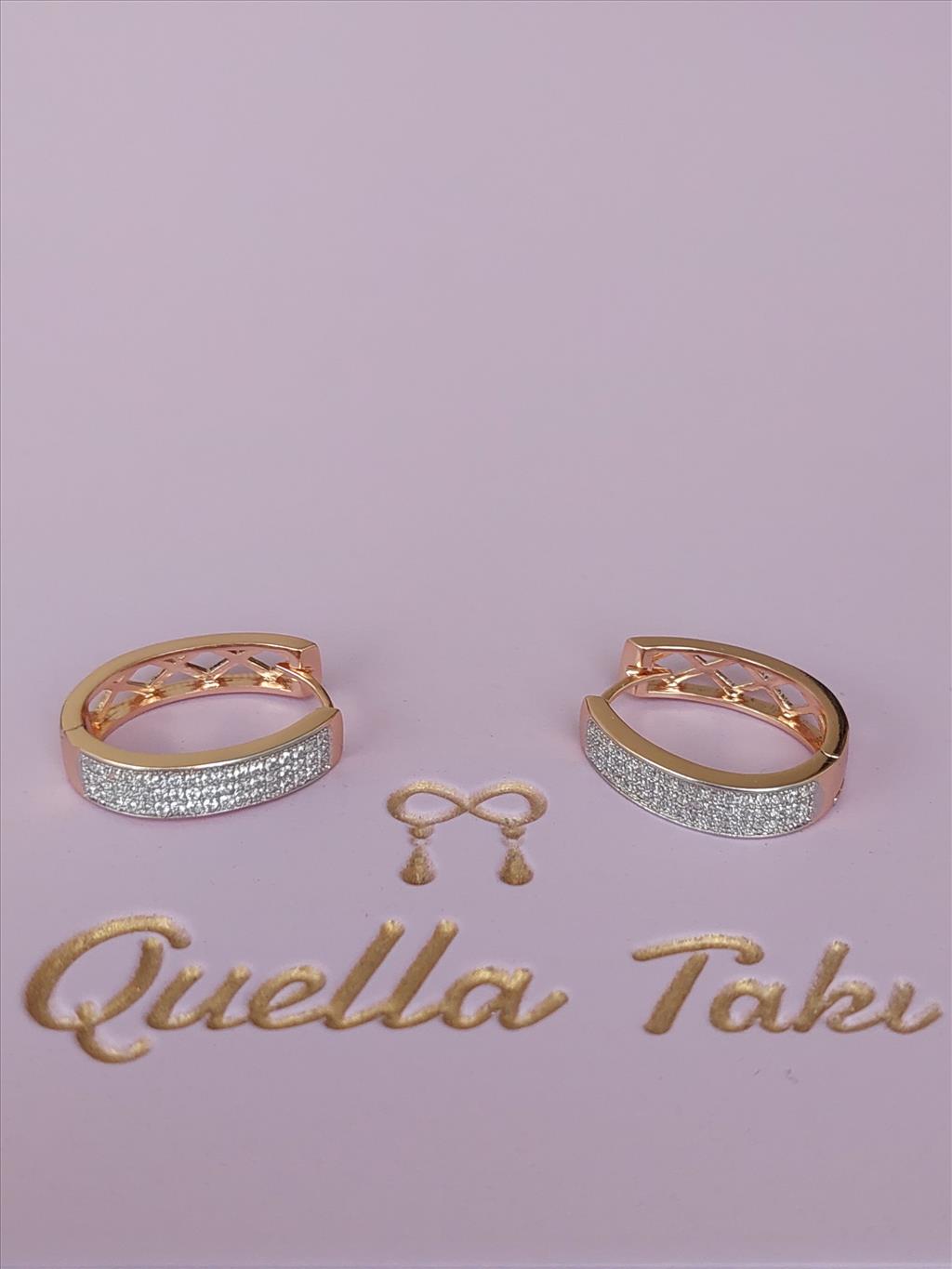 XUPİNG Ring Stone Silver Gold Küpe
