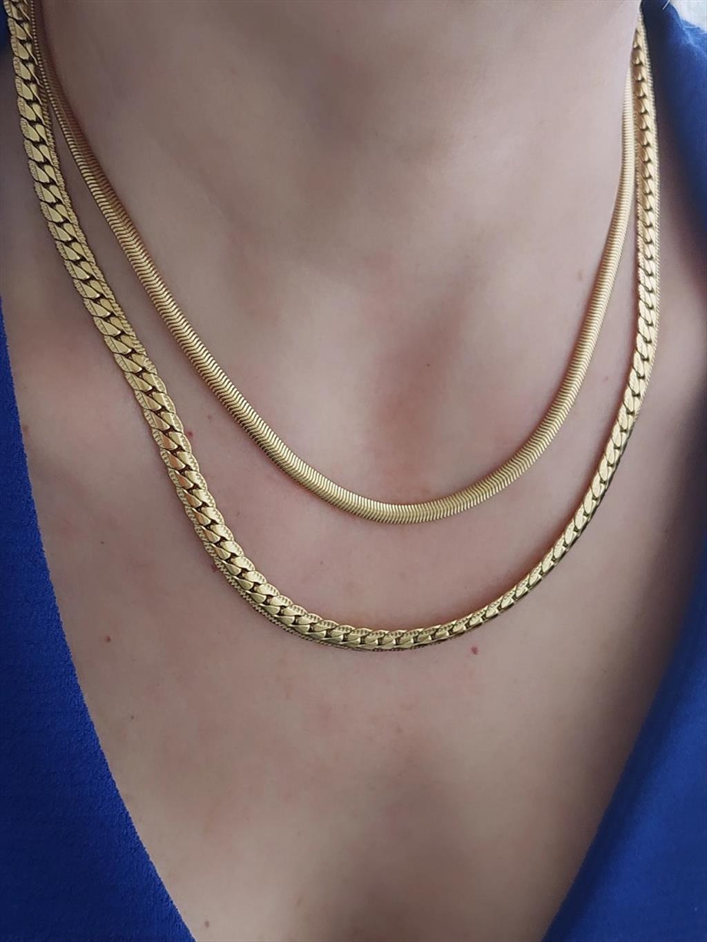 ÇELİK Uzun Örgü Gold Kolye(60-65 cm)+i