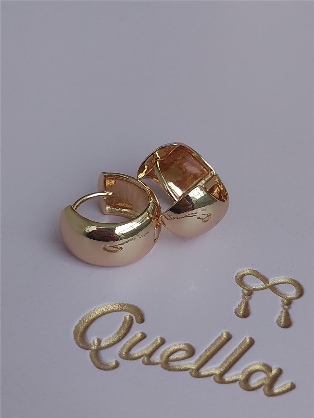 ÇELİK Büyük Bombe Gold Küpe (1,7 cm)+i