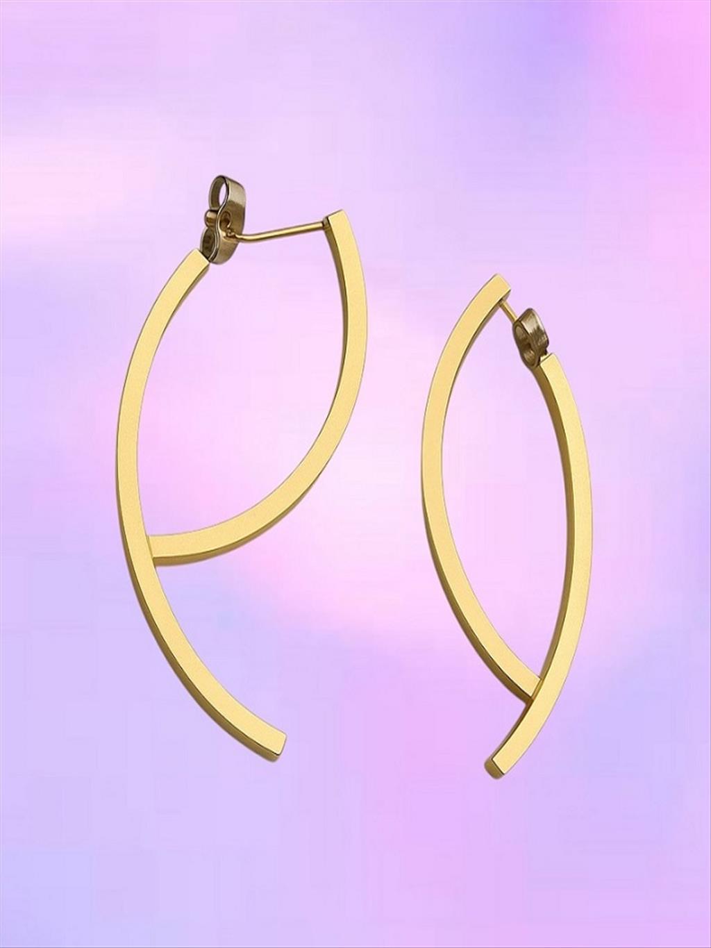 ÇELİK Sallantılı Gold Küpe+i
