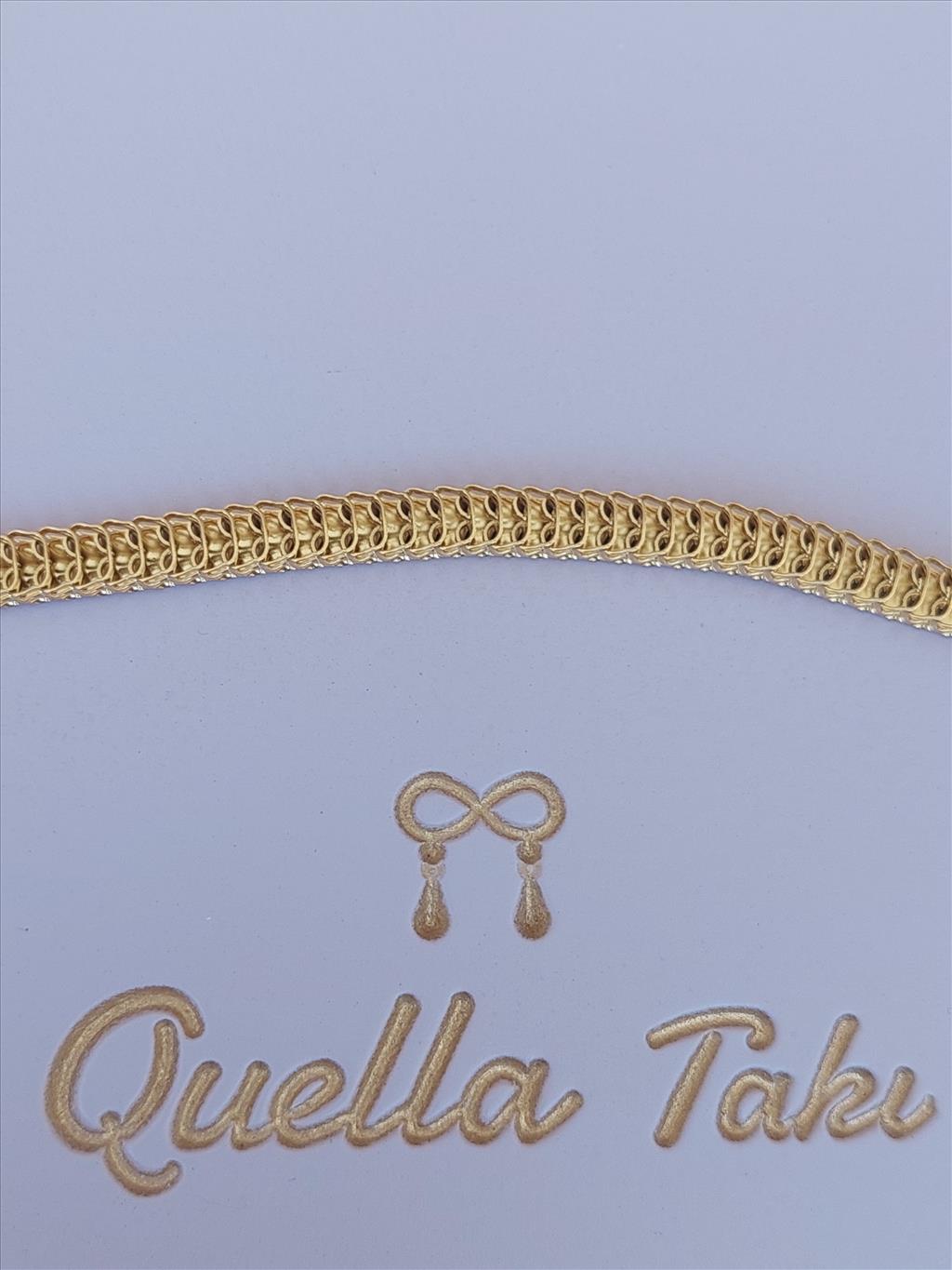 ÇELİK Çift Yönlü GOLD Bileklik (18+5 cm)+i
