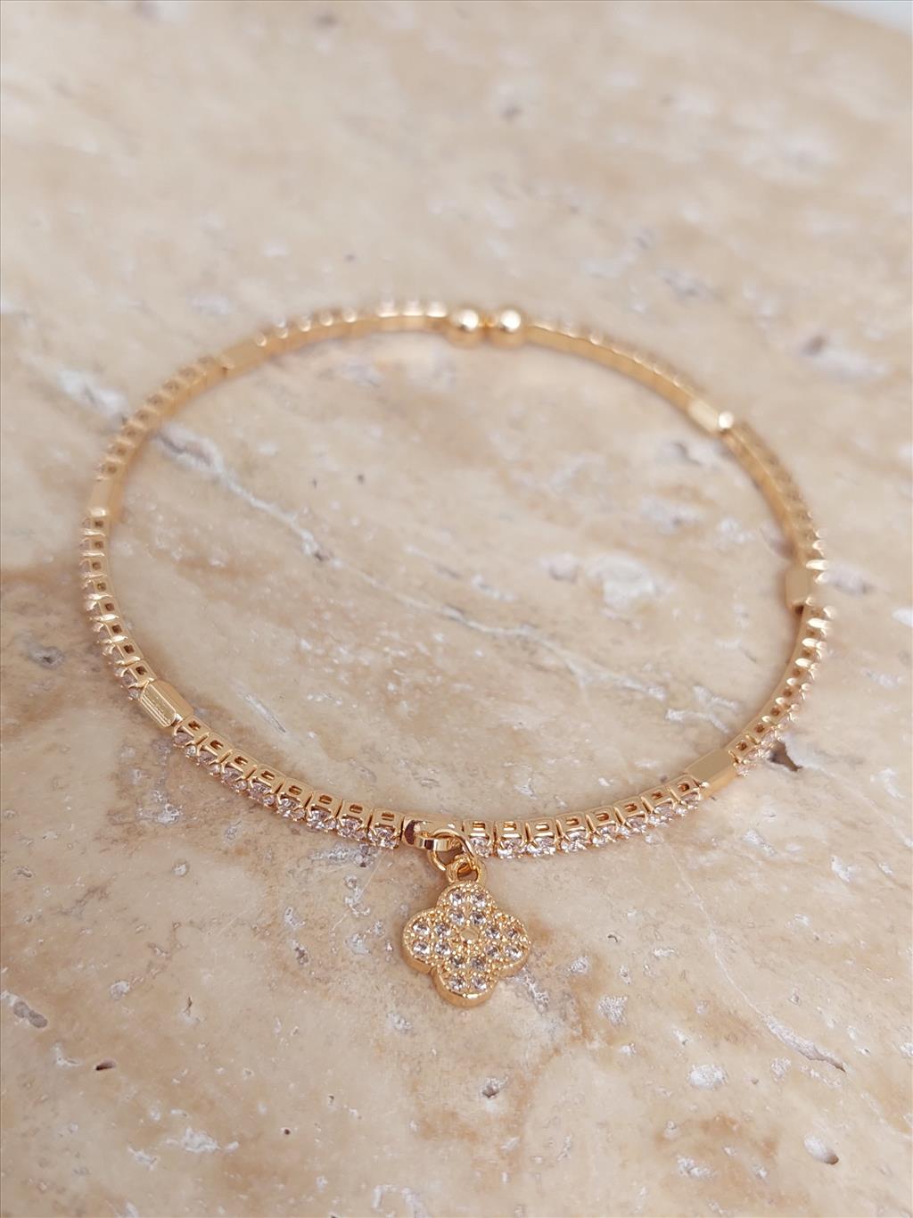 TASARIM ÖZEL SERİ Gold Yonca Bileklik+i