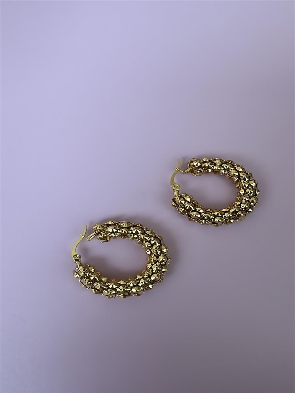 ÇELİK Dorikalı Halka Gold Küpe
