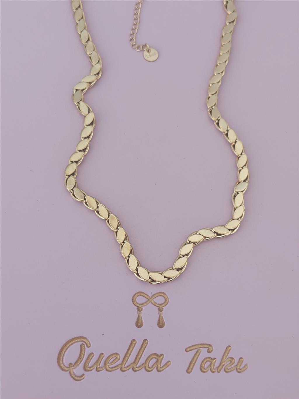 ÇELİK Arpa Gold Kolye (Kalınlık: 2 mm Uzunluk: 60-65 cm)
