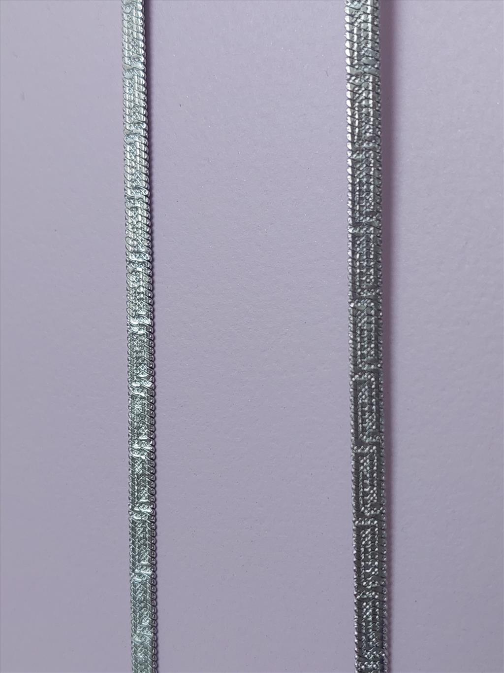ÇELİK İtalyan Grek İşlemeli Silver Kolye+i