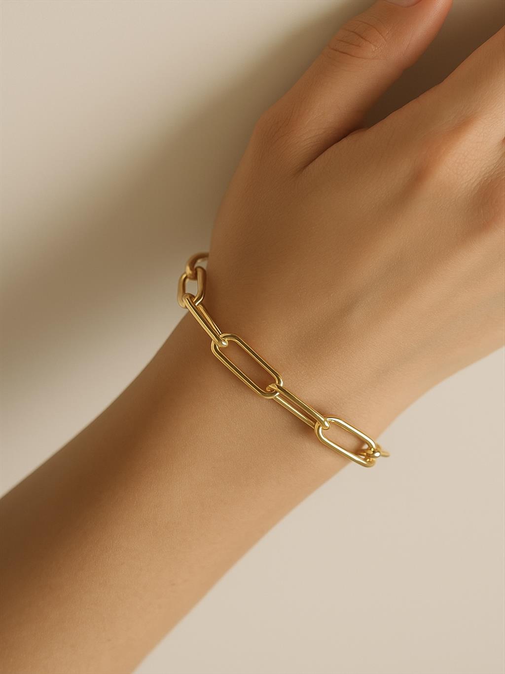 XUPİNG FİGARO Model Zincir Gold Bileklik