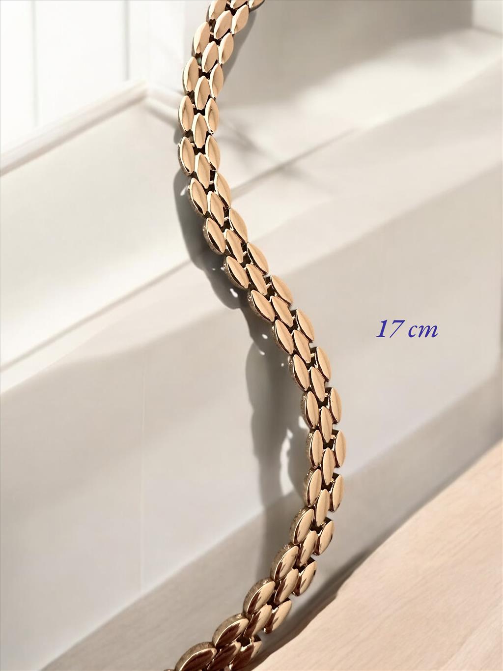 XUPİNG BADEM SIRALI SOFT ROSE-GOLD BİLEKLİK+i