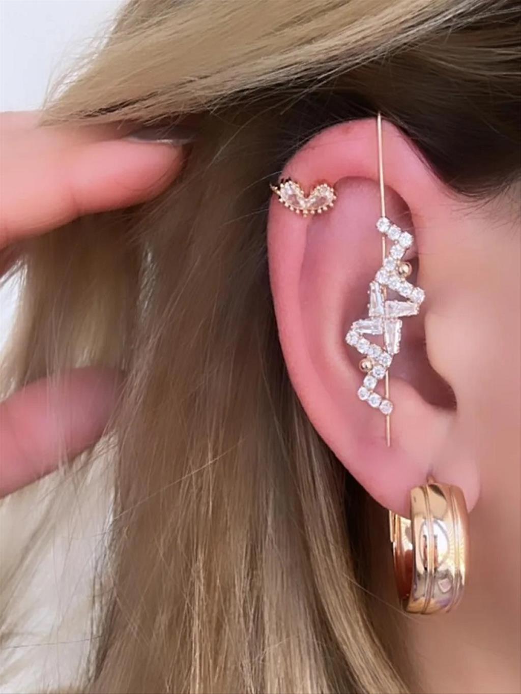 XUPİNG Pi İğneli Earcuff+i