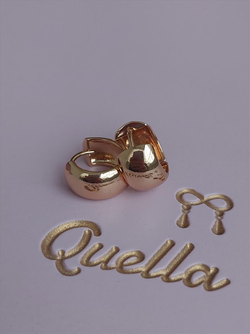 ÇELİK Orta Bombe Gold Küpe (1,5 cm)+i