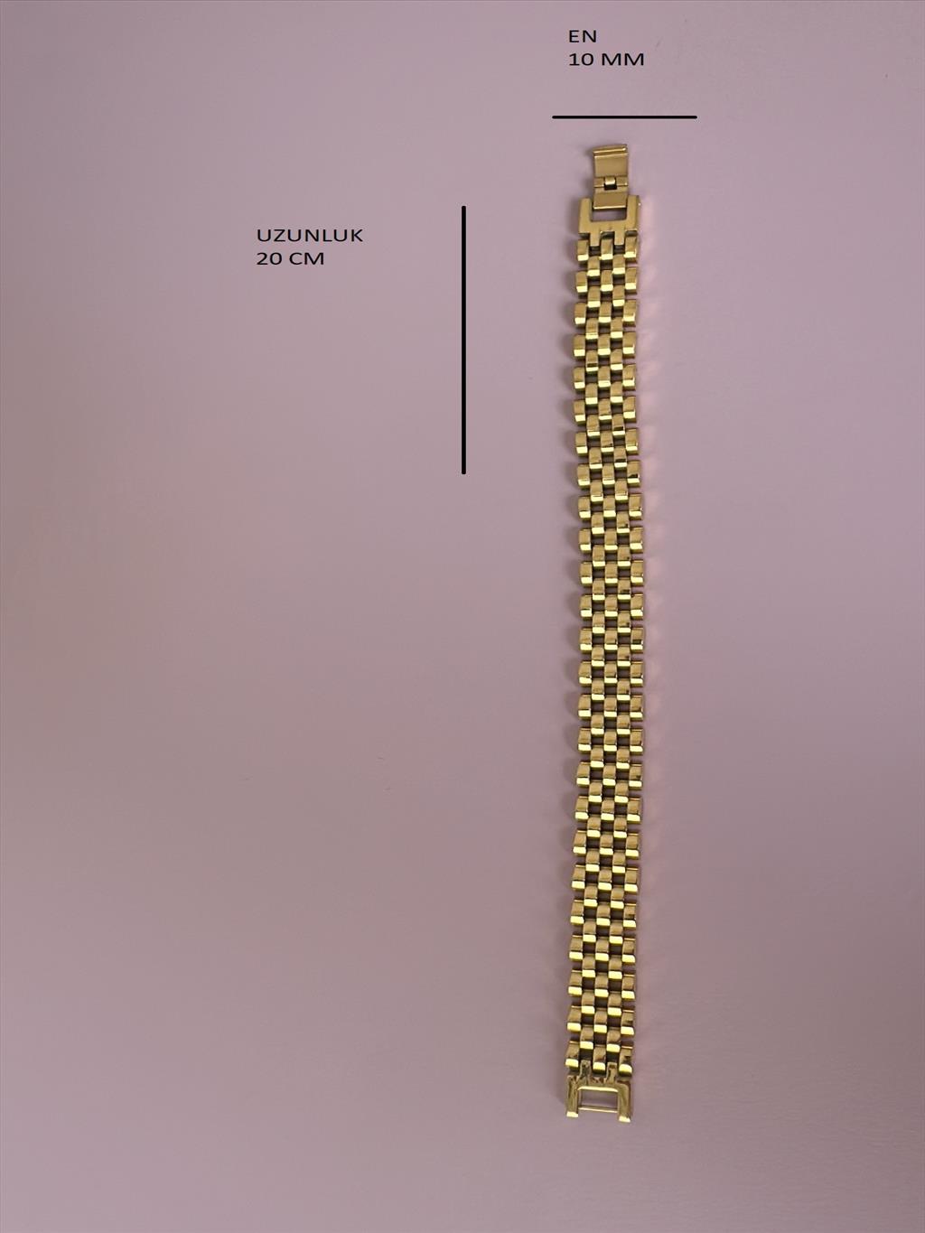 ÇELİK R Marka Model Gold Bileklik (19-20 cm)+i
