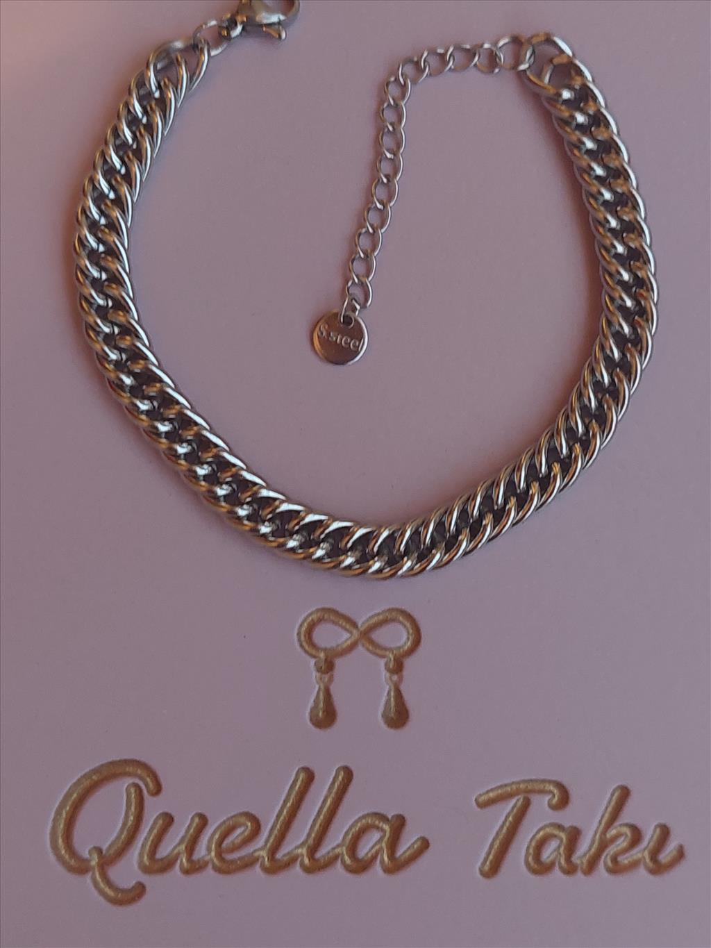 ÇELİK Örgü Silver Bileklik (16-20 cm)