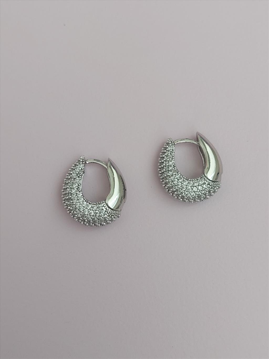 ÖZEL SERİ Zirkon Balon Silver Küpe+i