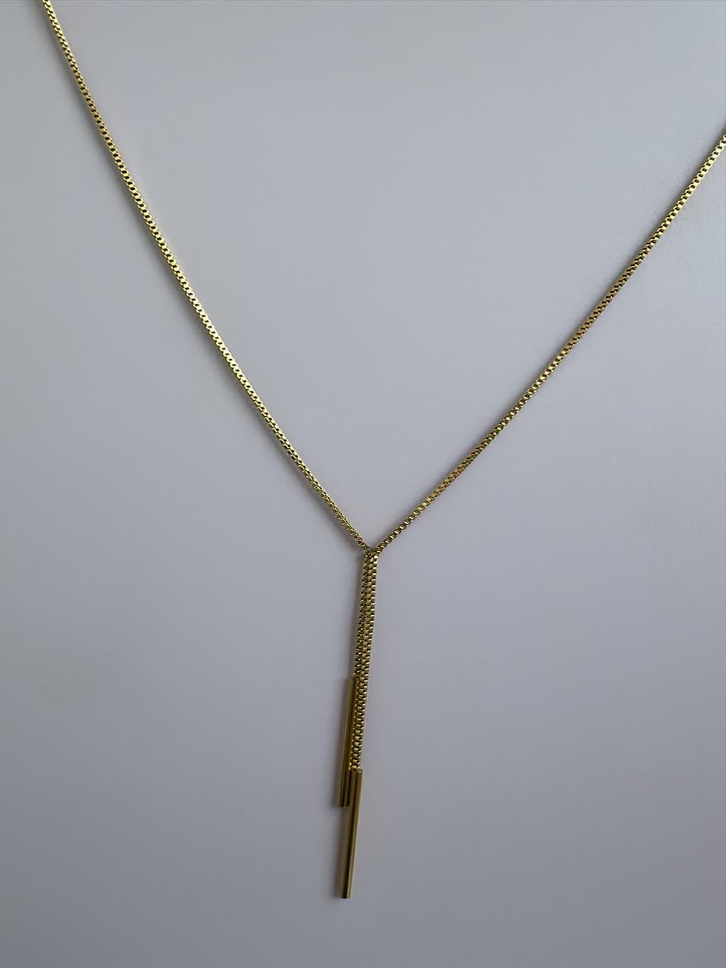 ÇELİK Uzun Sallantılı Y Gold Kolye (60-70 cm)+i