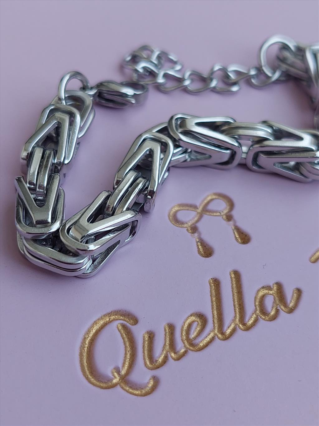ÇELİK Sık Geçmeli Silver Bileklik (16+5 cm)+i