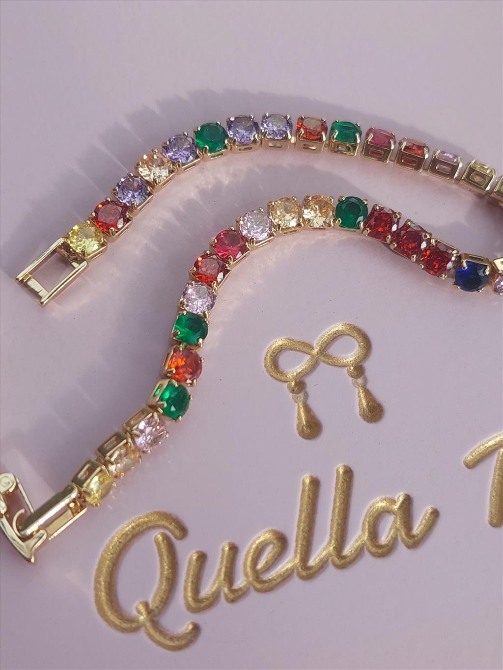 ÇELİK Renkli Su Yolu Gold Bileklik (Kalınlık: 3 mm/Uzunluk: 16-18 cm)+i