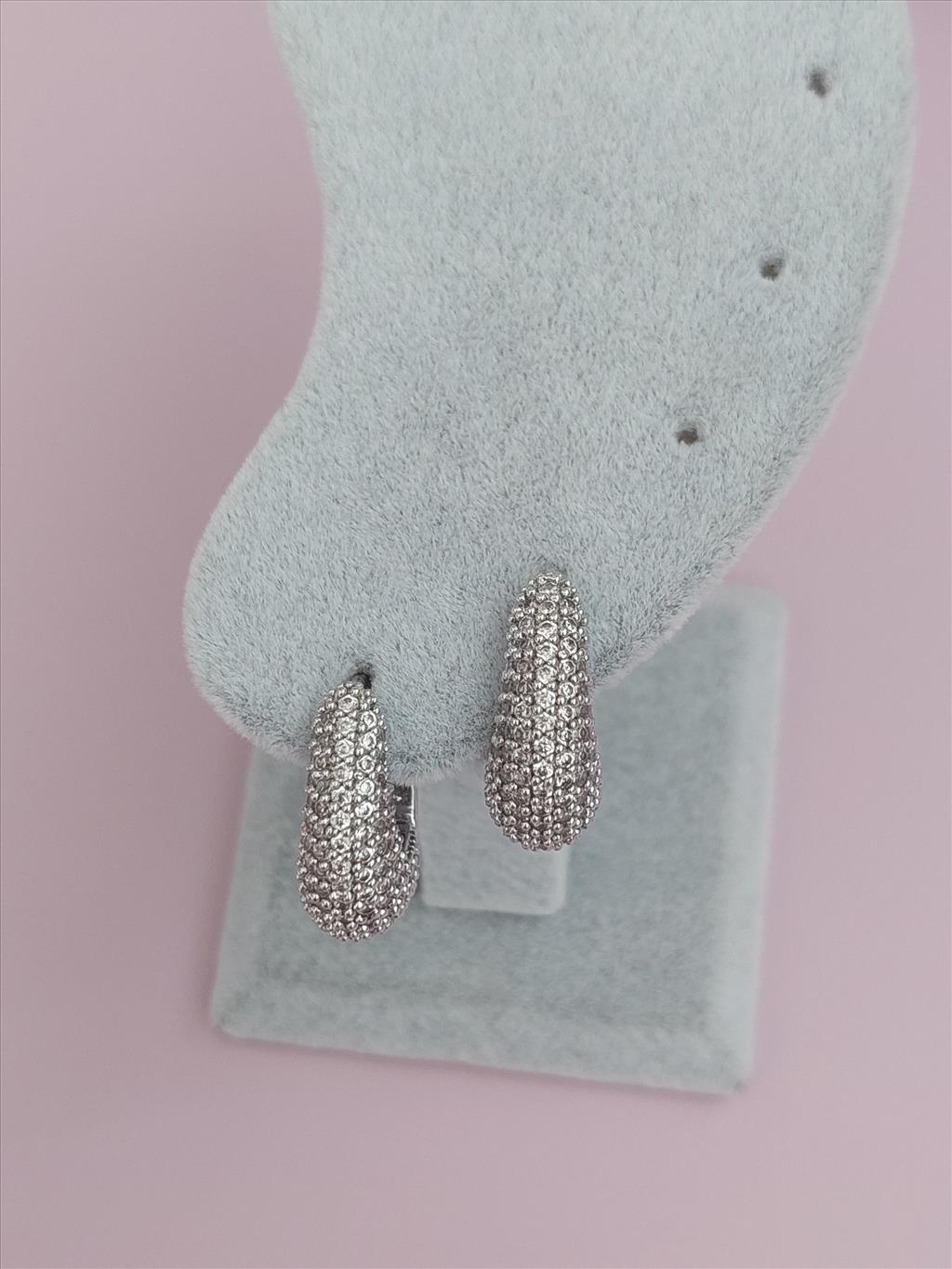 ÖZEL SERİ Zirkon Balon Silver Küpe+i