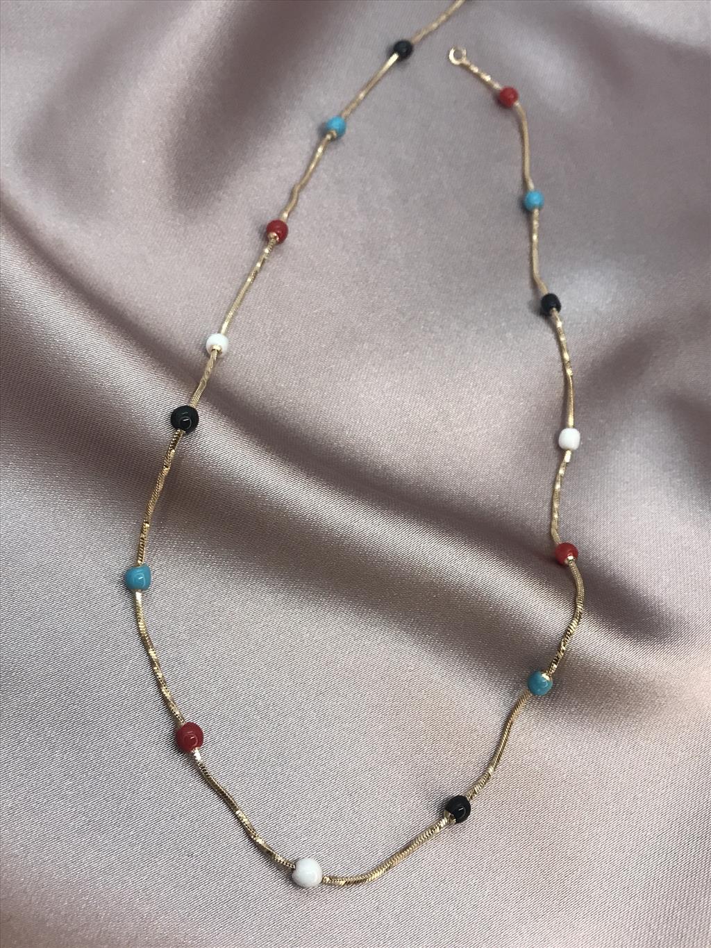XUPİNG Beads Sof Gold Kolye+i