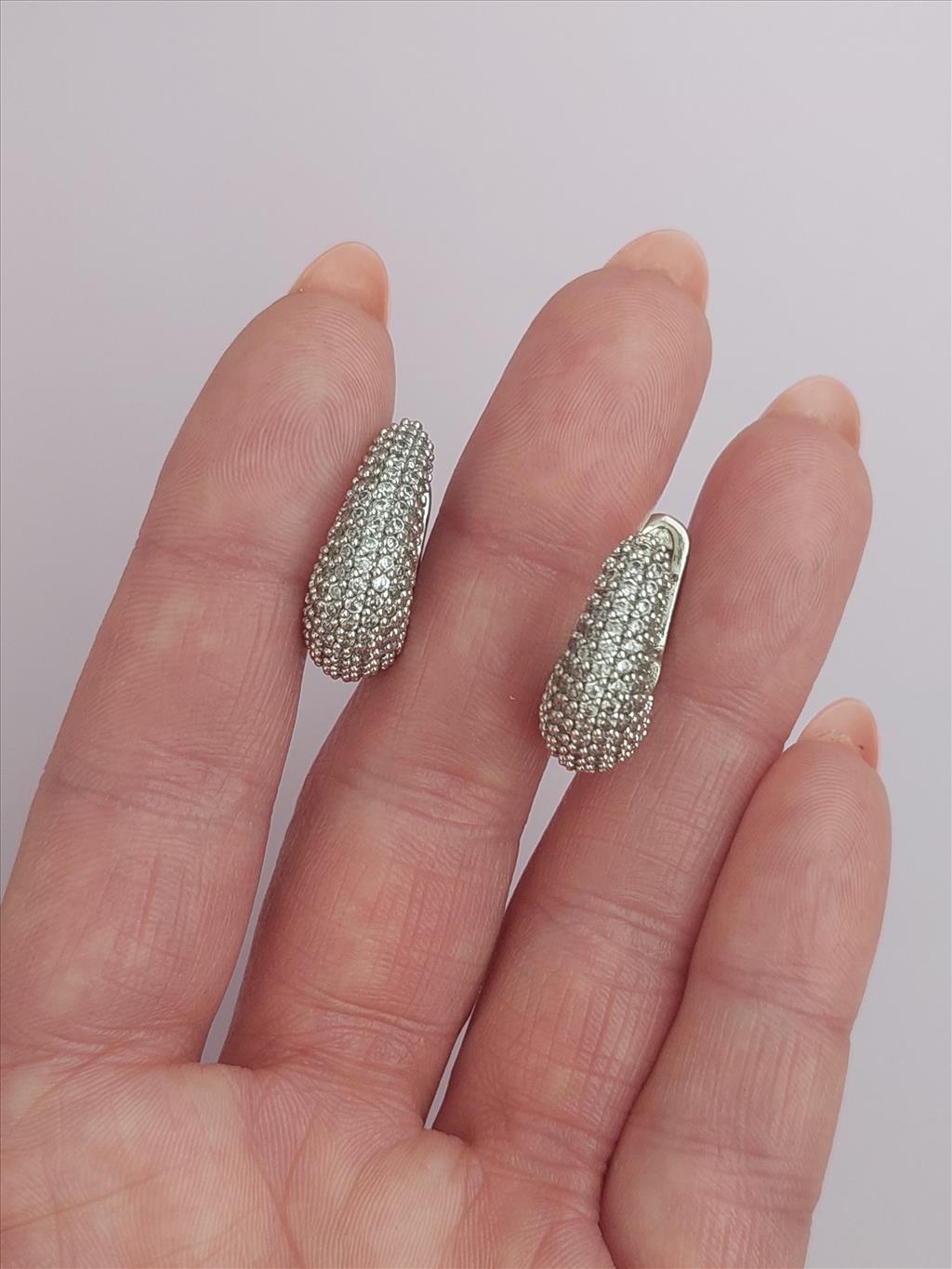 ÖZEL SERİ Zirkon Balon Silver Küpe+i