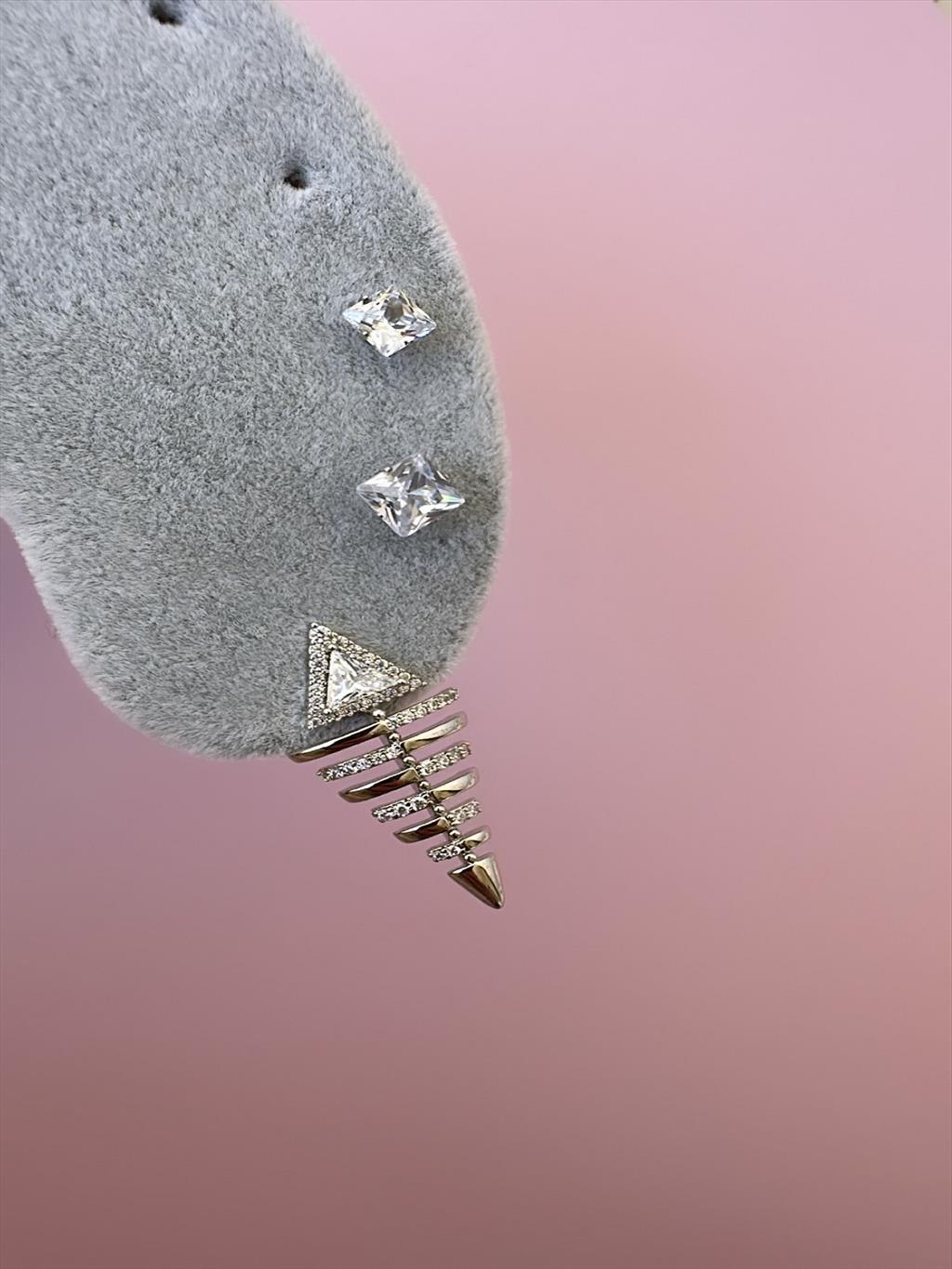 XUPİNG Fish Silver Küpe+i