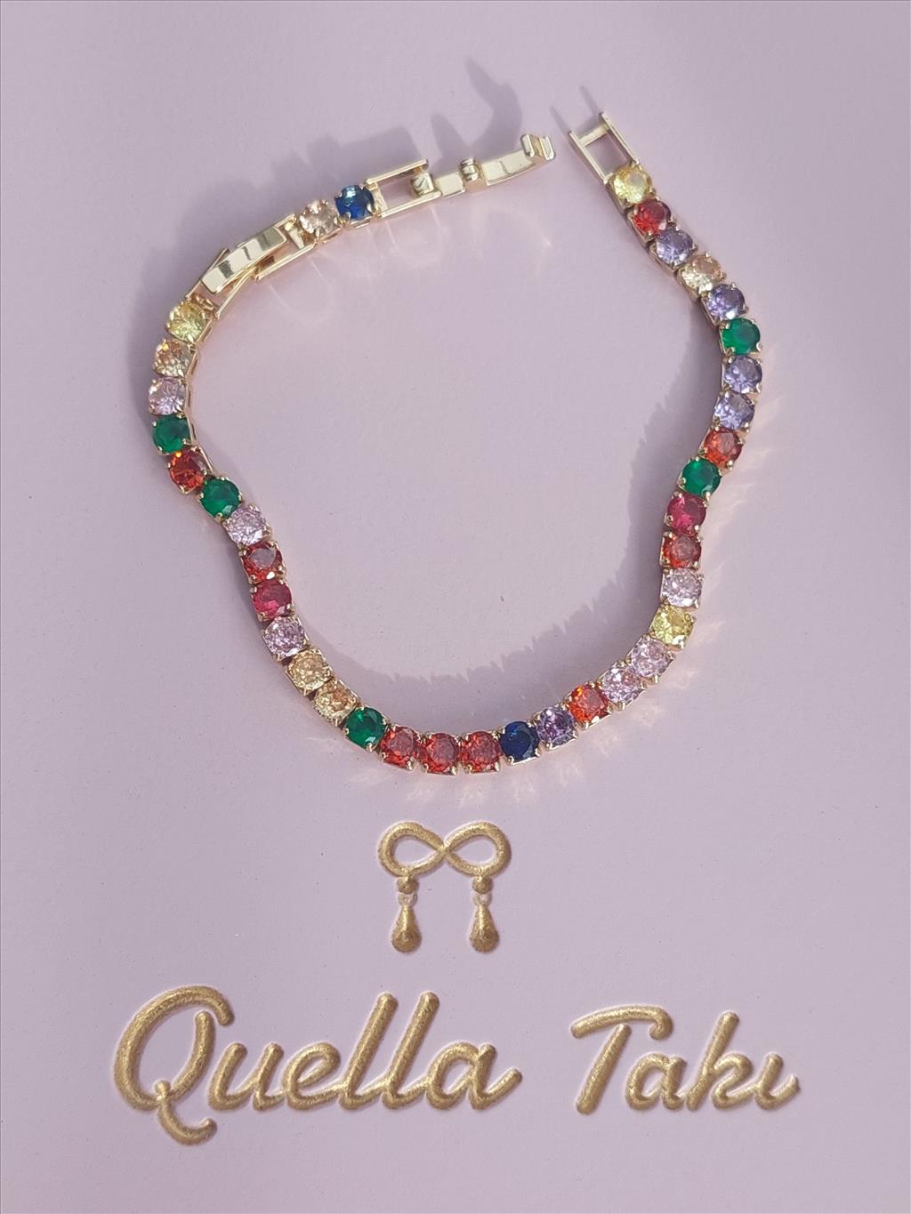 ÇELİK Renkli Su Yolu Gold Bileklik (Kalınlık: 3 mm/Uzunluk: 16-18 cm)