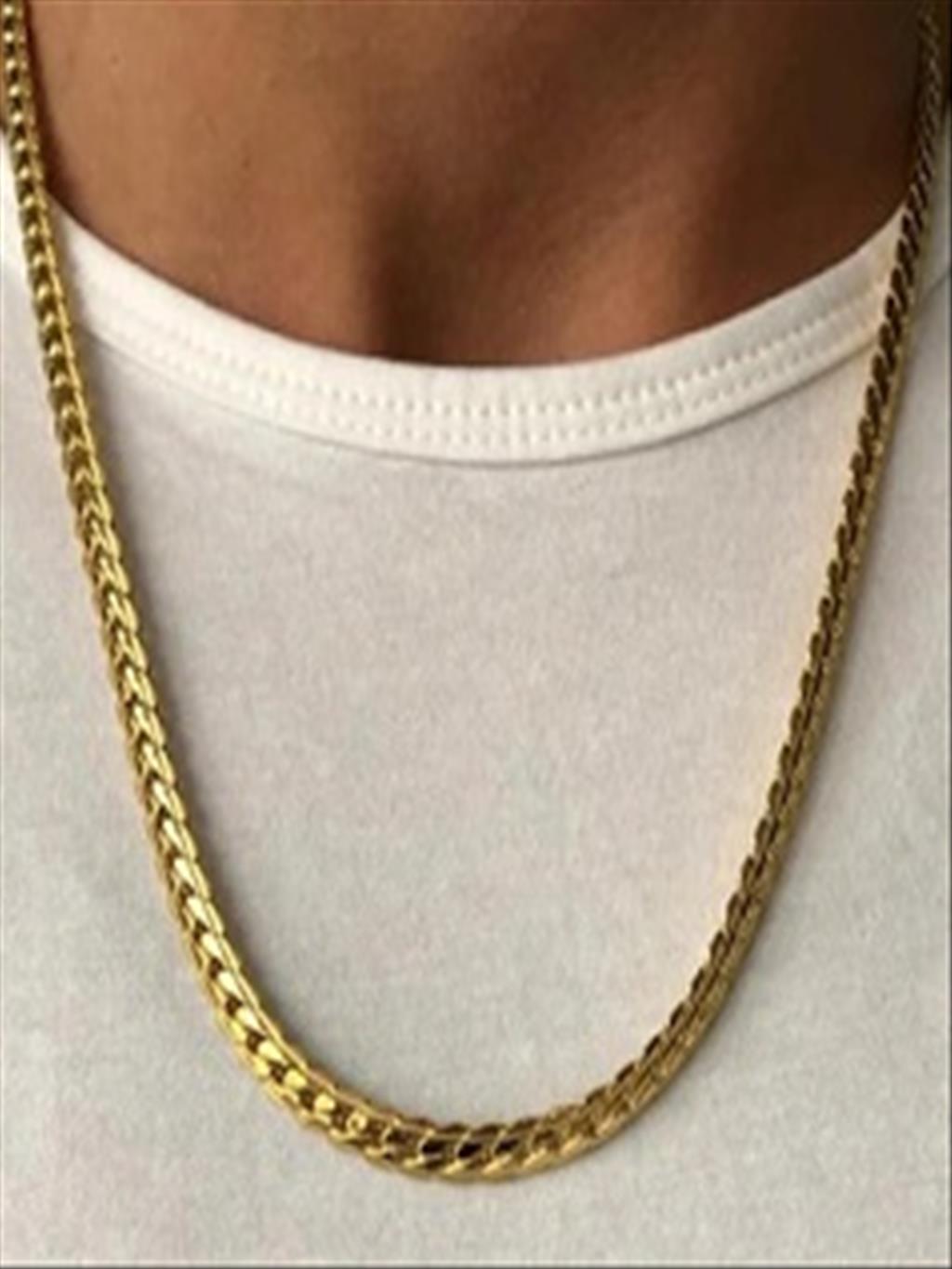 ÇELİK Uzun Örgü Gold Kolye(60-65 cm)