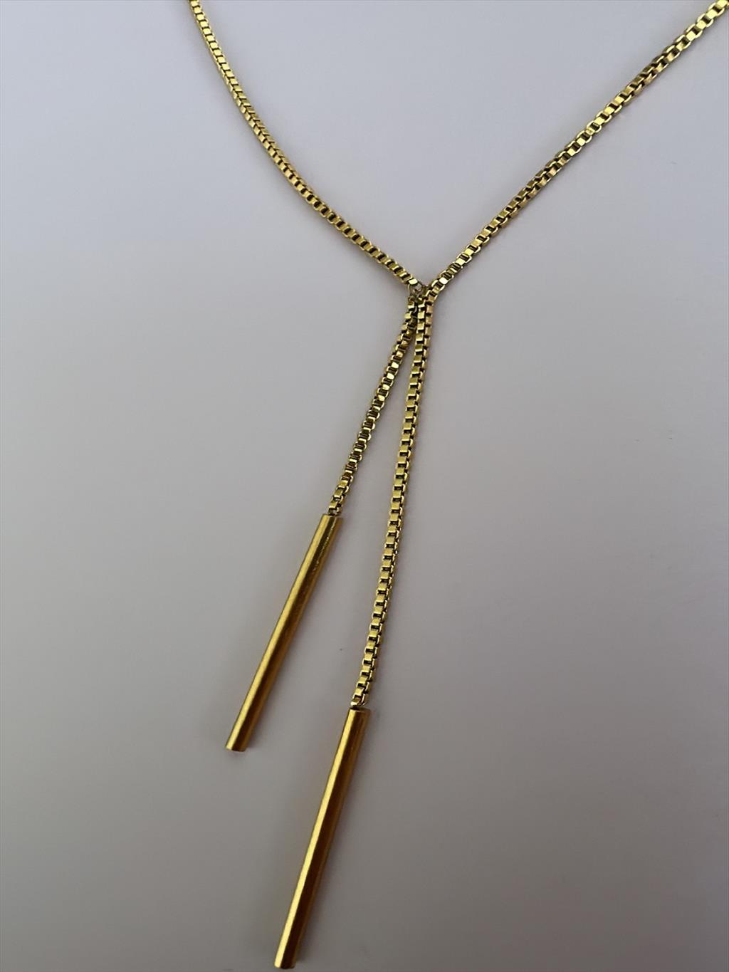ÇELİK Uzun Sallantılı Y Gold Kolye (60-70 cm)