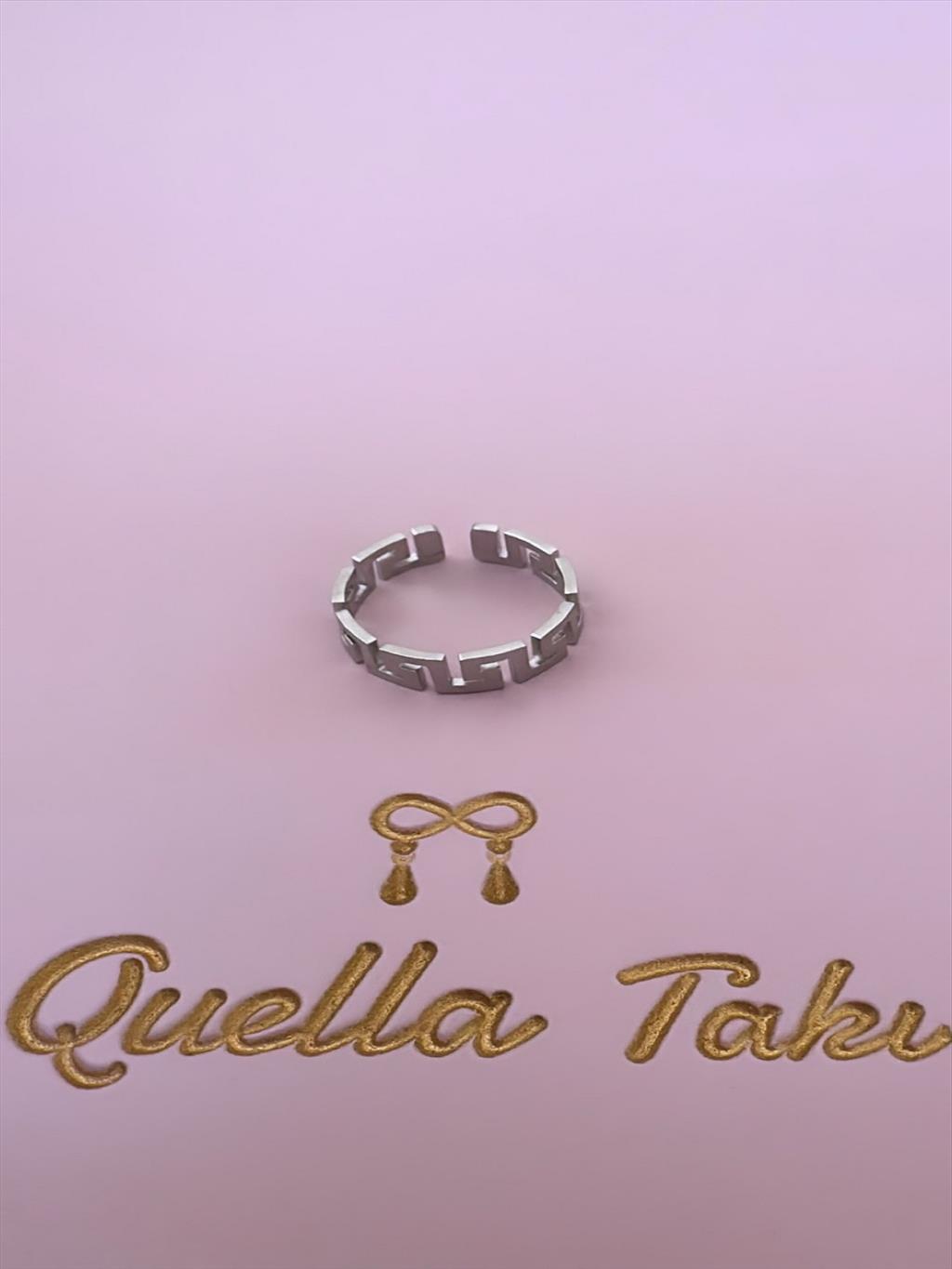 ÇELİK Grek Model Silver Yüzük (Ayarlanabilir)+i