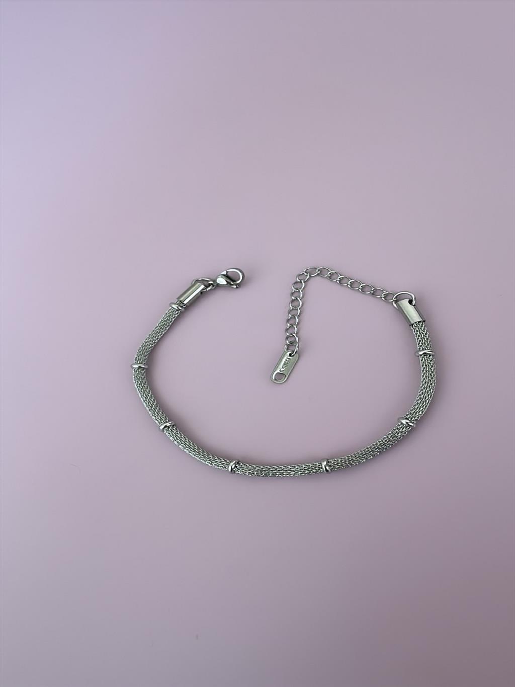 ÇELİK Hasır Topçuk Silver Bileklik