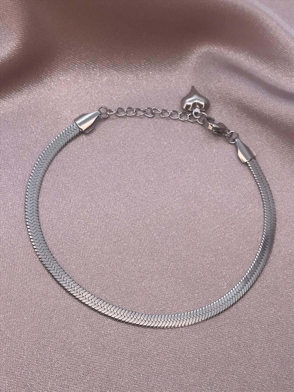 ÇELİK İtalyan SİLVER Bileklik (17,5-22,5 cm)