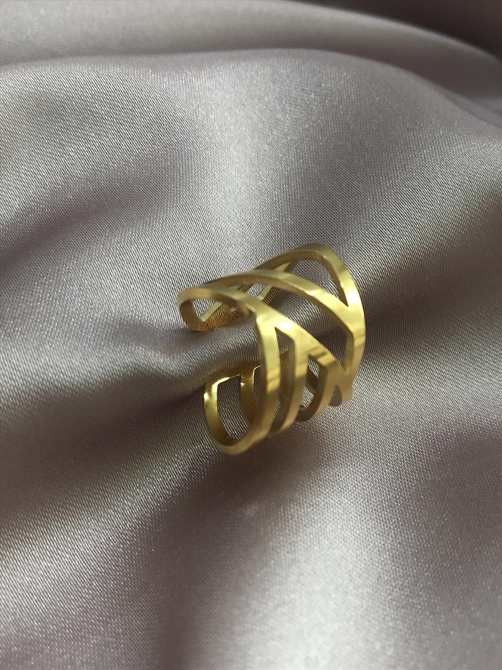 ÇELİK Lusi Gold Yüzük