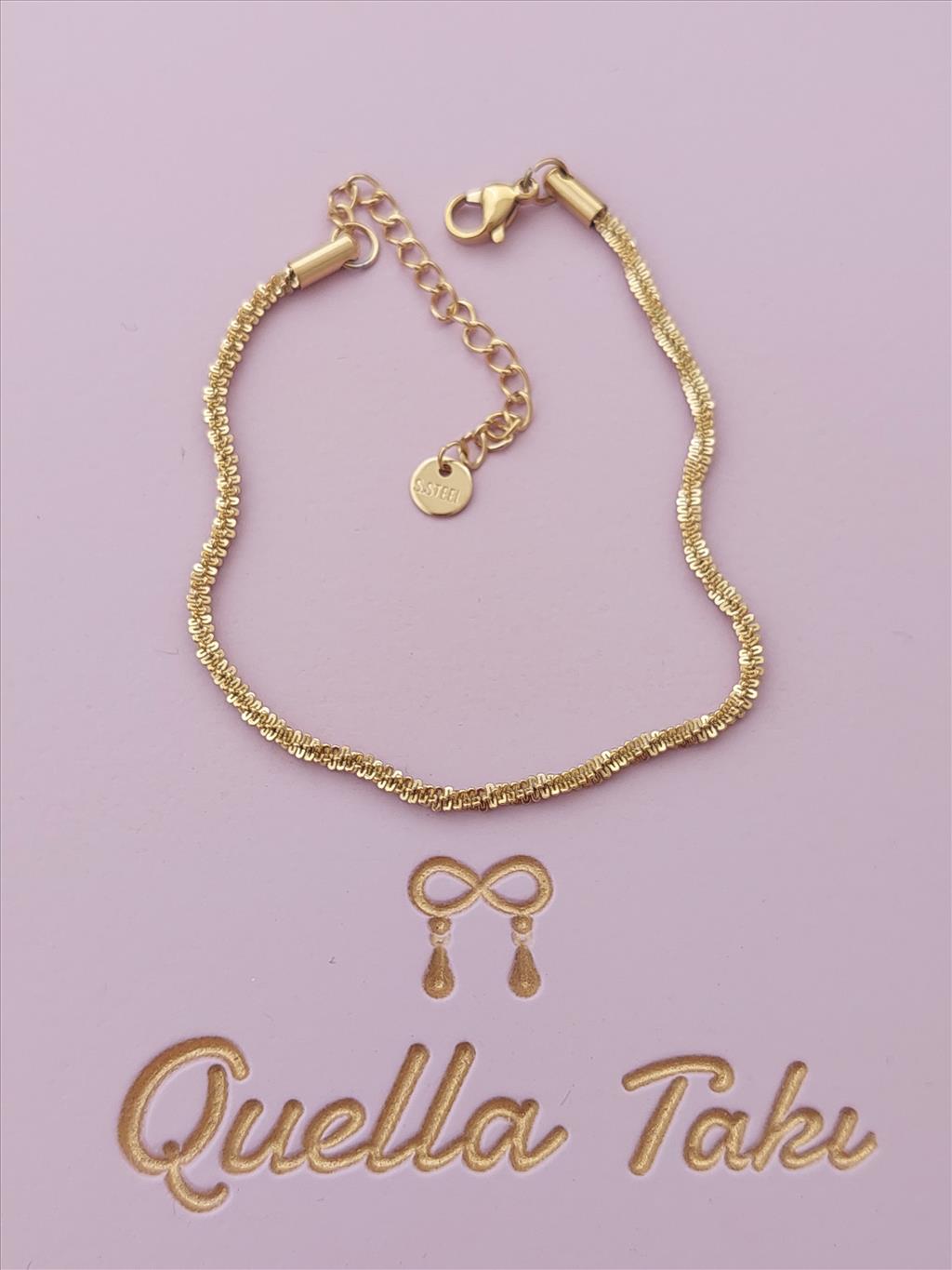 ÇELİK Işıl Gold Bileklik (3 mm)