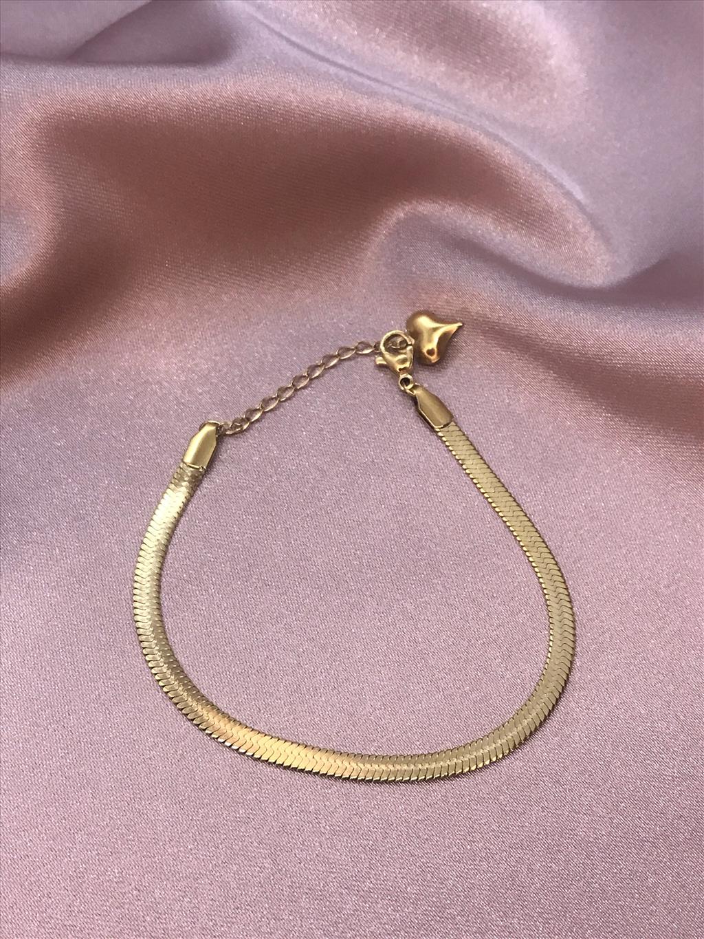 ÇELİK İtalyan GOLD Bileklik (18-24 cm)