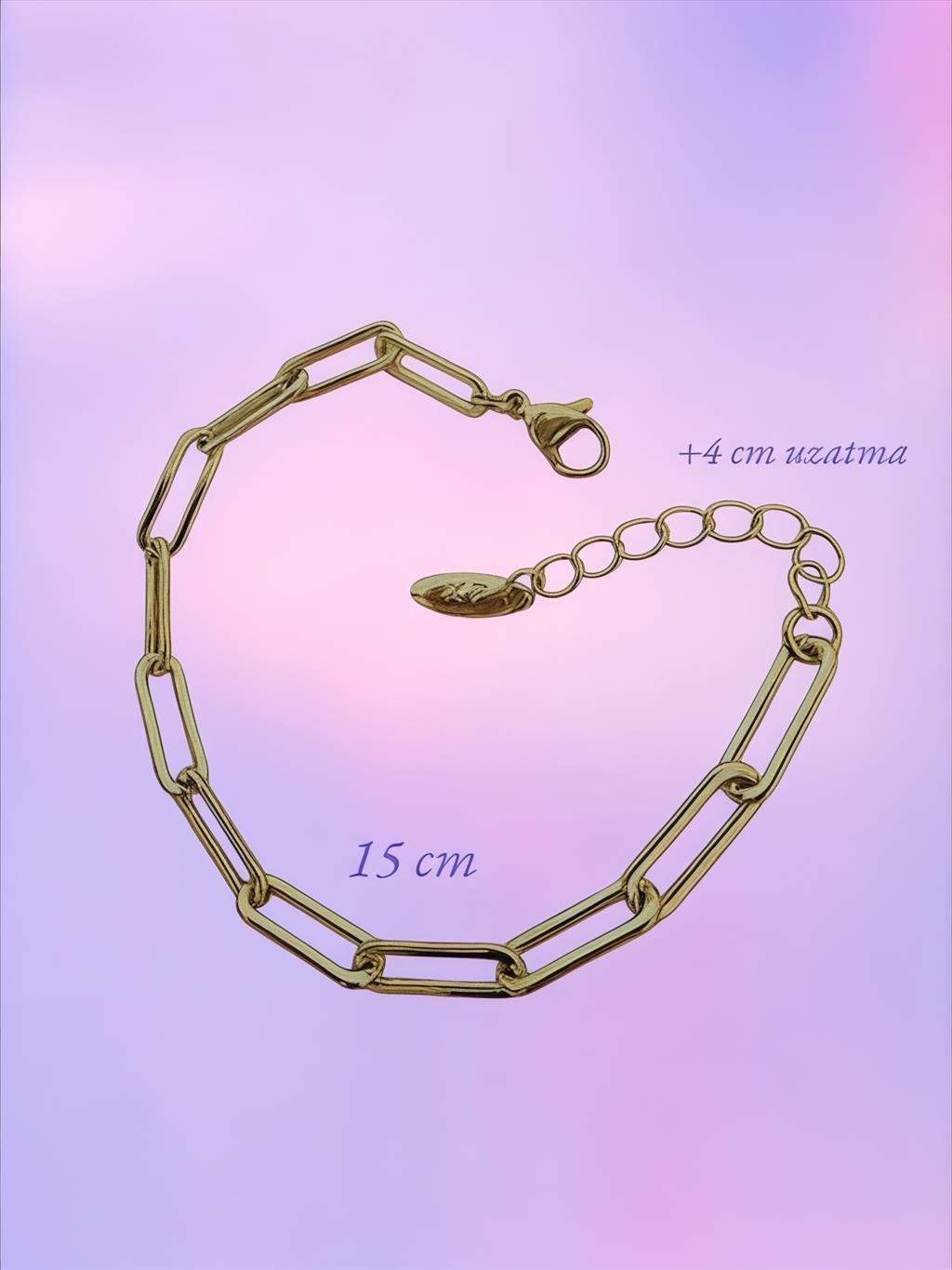 XUPİNG FİGARO Model Zincir Gold Bileklik+i